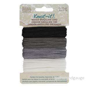 Knot-it Waxed Brazilian cord – Day and Night 4 x 13,7 m