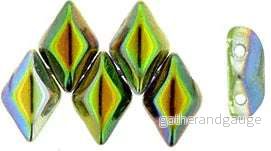 Matubo Gemduo - Magic Line Violet/Green 8x5mm 10 gram - Bild 2