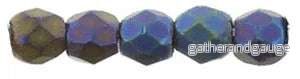 Tjeckiska Firepolish – Matte Iris Blue 2,5mm 50-pack Tjeckiska Firepolish – Matte Iris Blue 2,5mm 50-pack