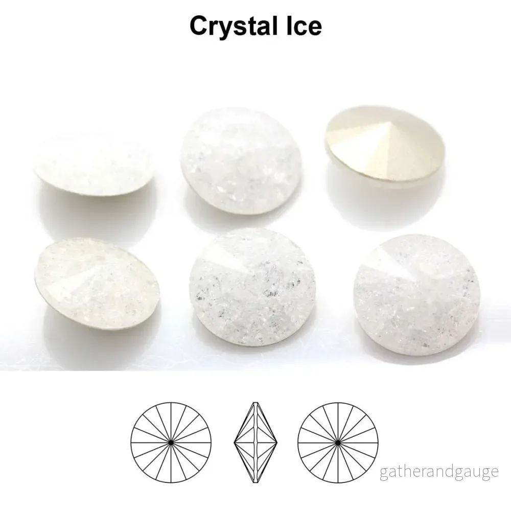 Aurea Crystals A1122 Rivoli – Crystal Ice 12mm 1 styck