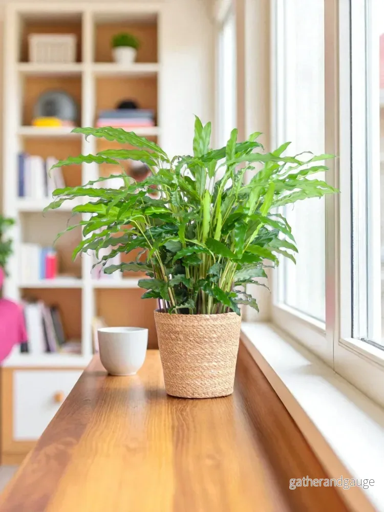 Calathea Rufibarba och hennes kruka Calathea Rufibarba och hennes kruka