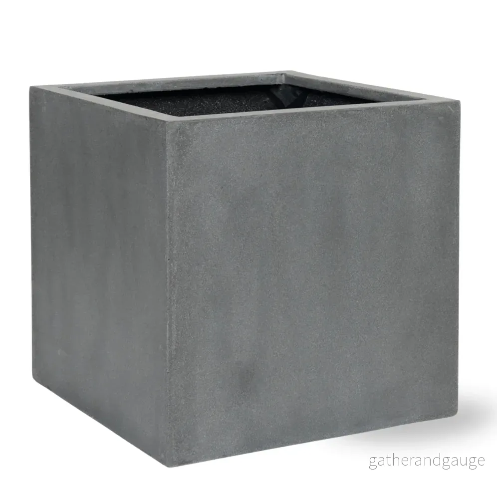 Grå Blockkruka 34cm