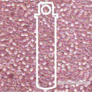 Miyuki seed beads – Pink Lined Crystal AB 8/0, 22 gram