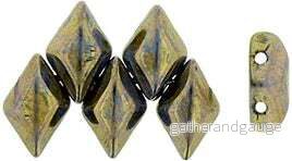 Matubo Gemduo – Blue Turquoise Bronze Picasso 8x5mm, 10 gram