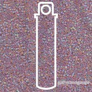 Miyuki Seed Beads - Matte LT Amethyst AB 15/0, 8,2 gram