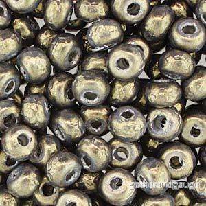 Miyuki Seed Beads - Baroque Pearl DK Olive 5/0, 5gram