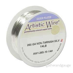 Artistic Wire 26 Ga – Silver pläterad, Non tarnish, 1 stor rulle Artistic Wire 26 Ga – Silver pläterad, Non tarnish, 1 stor rulle