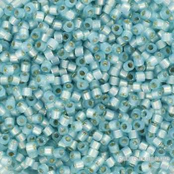Miyuki Delica - Silverlined Dyed Alabaster Aqua 11/0, 5 gram