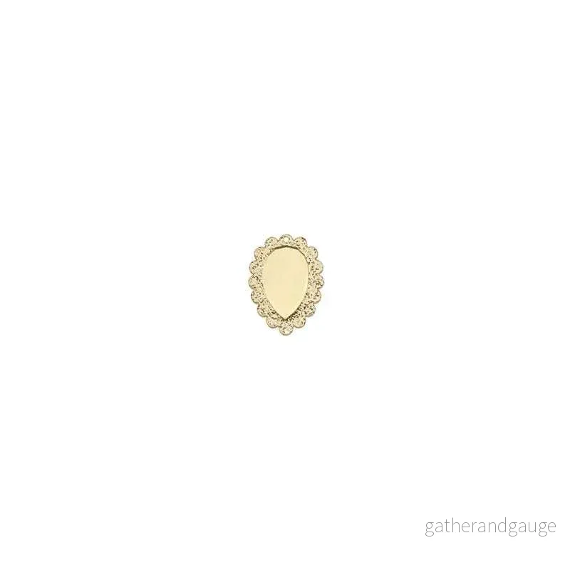 Hänge Plexi – Droppe med spegelplexi, Guldglitter / Guld 1 styck Hänge Plexi – Droppe med spegelplexi, Guldglitter / Guld 1 styck
