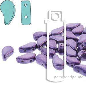 Paisley Duo - Metalust Purple 8x5mm 22 gram