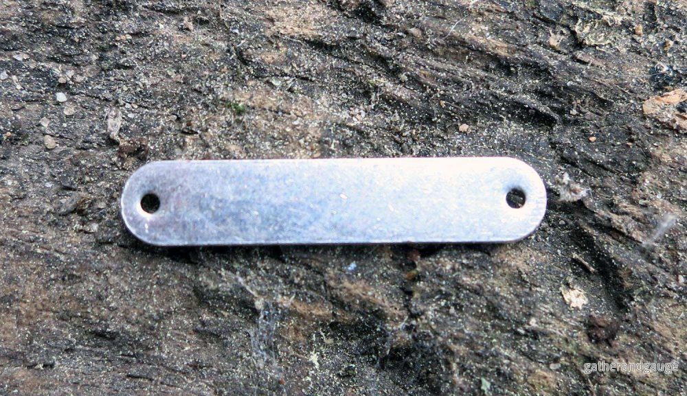 Connector Silverfärgat – Rektangel 25x5mm 1 styck Connector Silverfärgat – Rektangel 25x5mm 1 styck