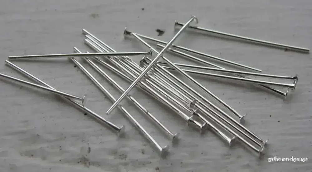 Hattpinnar Silverfärgad - 25mm, 125-pack - Bild 2