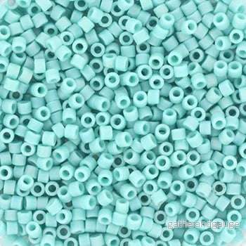 Miyuki Delica – Opaque Matte Turquoise Green 11/0, 5 gram Miyuki Delica – Opaque Matte Turquoise Green 11/0, 5 gram