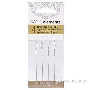 Pärlnålar Basic Elements – Collapsible Eye Needle Extra Fine 4-pack Pärlnålar Basic Elements – Collapsible Eye Needle Extra Fine 4-pack