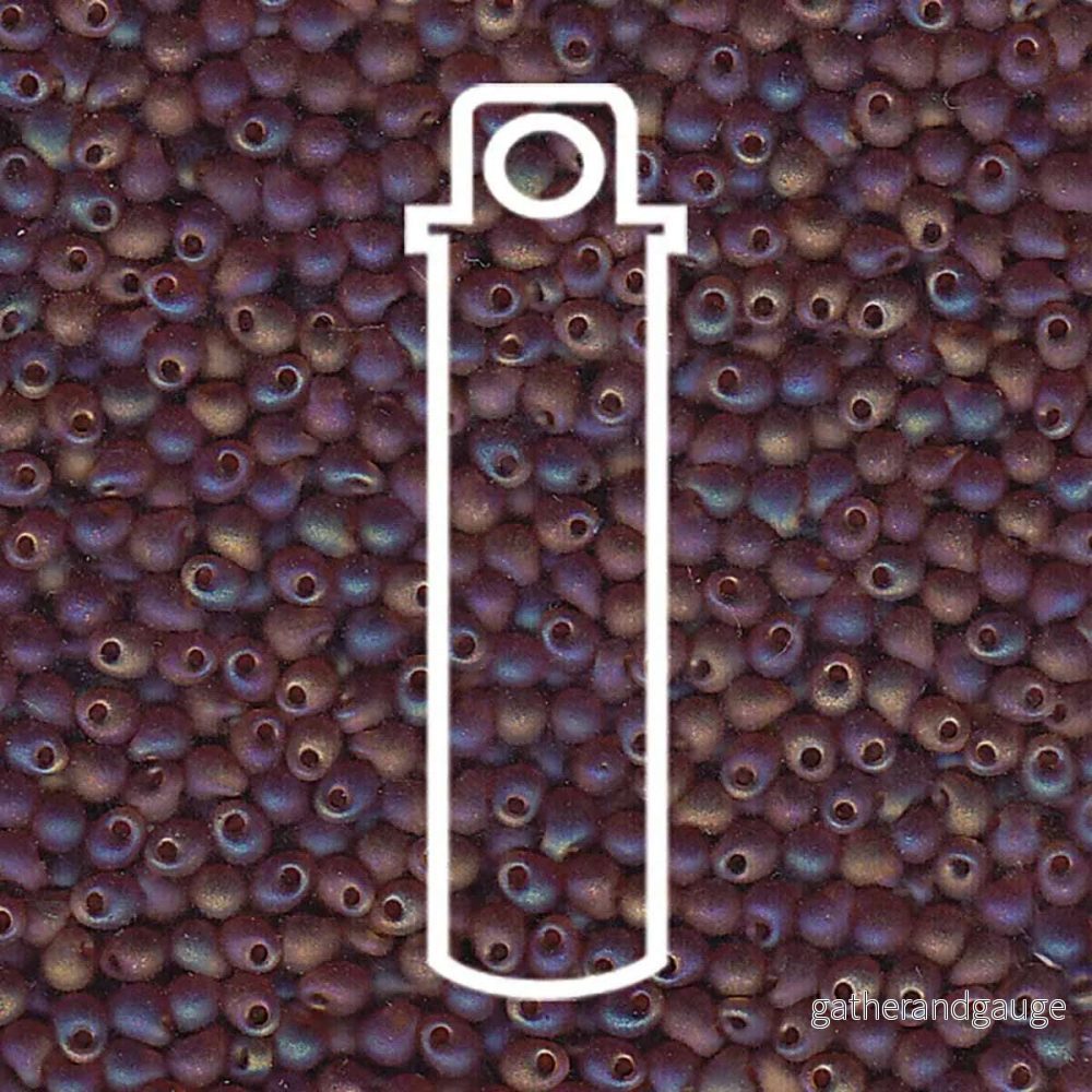 Miyuki Drop - Matte Transparent LT Brown AB 2,8mm