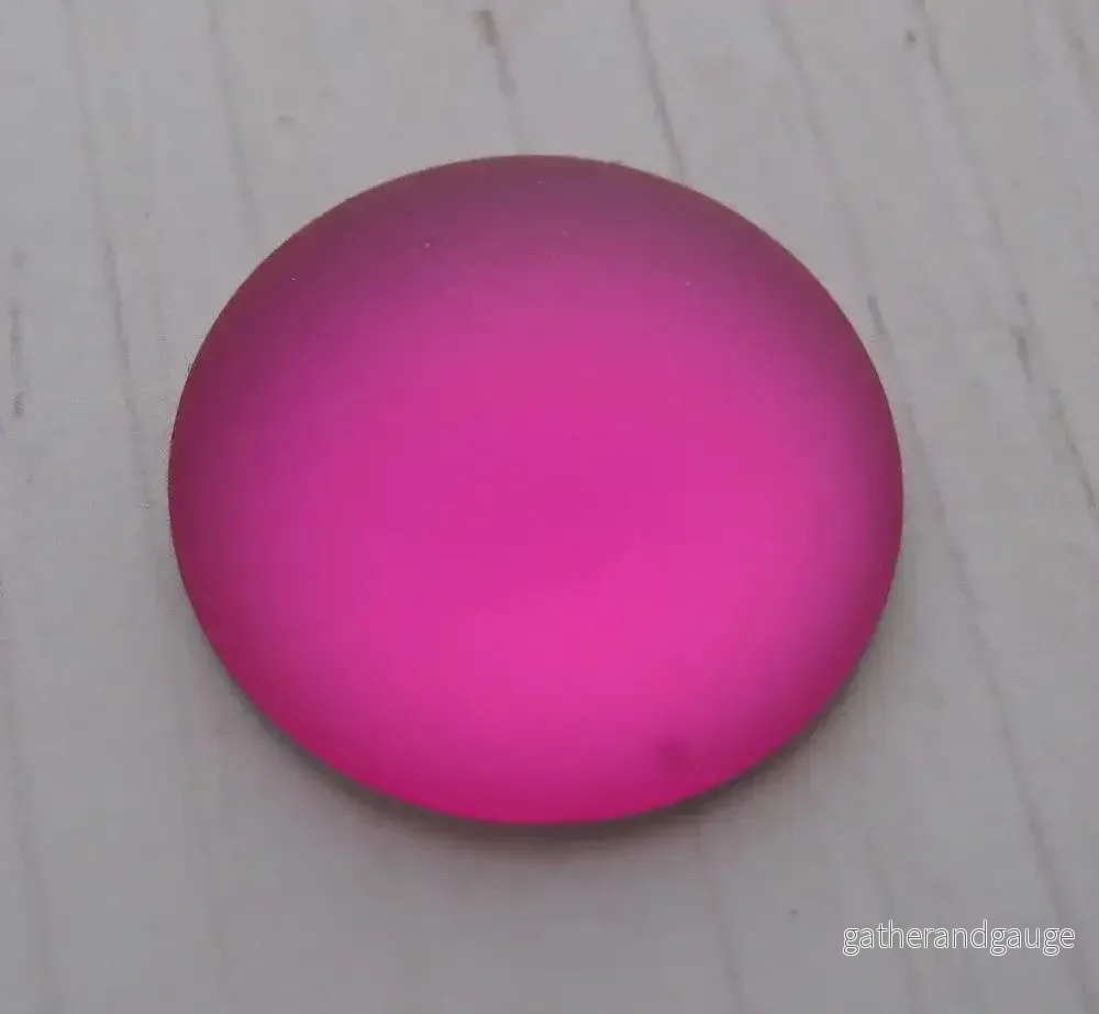 Luna Cabochon - Raspberry 24 mm 1 styck