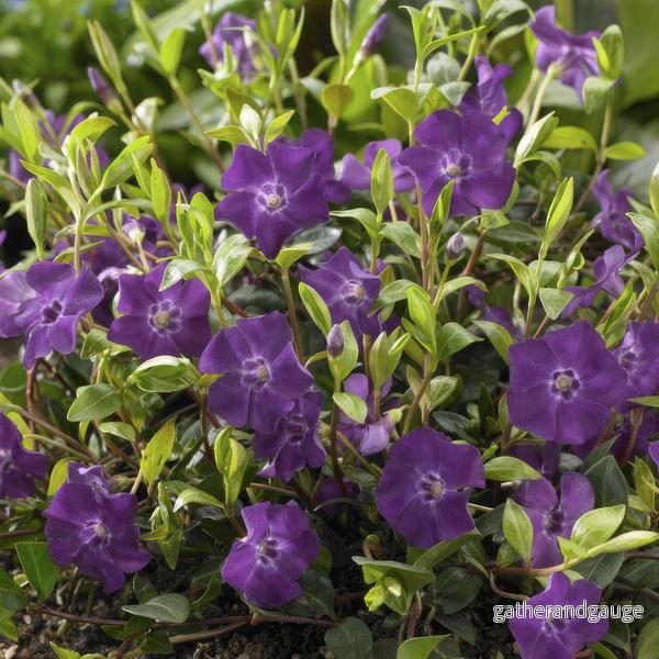 Liten Vintergröna (Vinca minor) 'Atropurpurea'