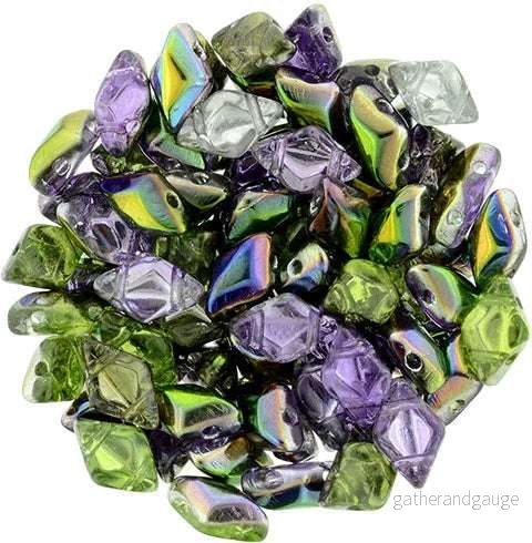 Matubo Gemduo – Magic Line Violet/Green 8x5mm 10 gram Matubo Gemduo – Magic Line Violet/Green 8x5mm 10 gram