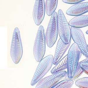 Dagger - Blue Opal Laser Feather 5x16mm, 1 sträng