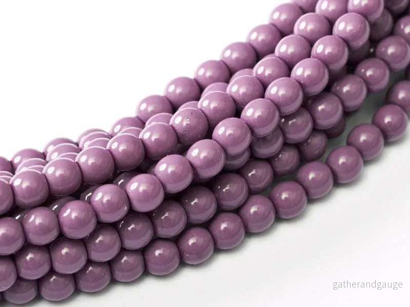 Tjeckiska Fiesta Pearl – Shiny Hollyhock Purple 6mm, 1 sträng Tjeckiska Fiesta Pearl – Shiny Hollyhock Purple 6mm, 1 sträng