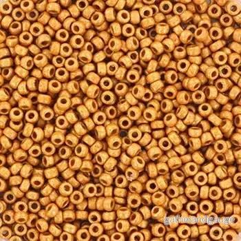 Miyuki Seed beads - Duracoat Galvanized Matte Yellow Gold 15/0, 10 gram