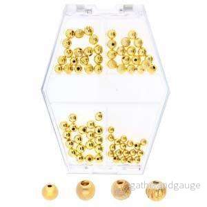 Basic Elements - Memory Wire End Cap, Gold Plated, 72-pack