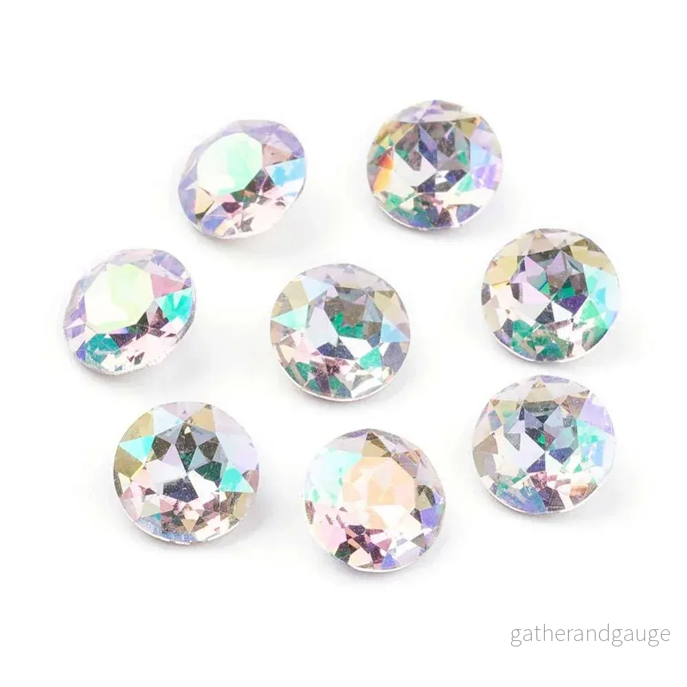 Kinesisk Strass - Round stone Luminous Green 8mm 1 styck - Bild 2