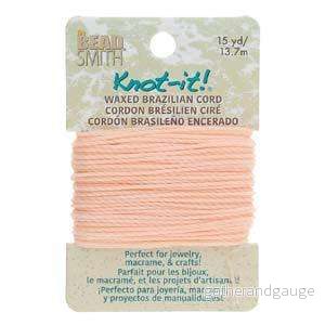 Knot-it Waxed Brazilian cord – Ljus Rosa 13,7 m