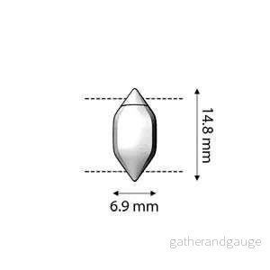 Cymbal Element - Ralaki Antik Silver Platerat Lås 1 Styck - Bild 2