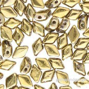 Matubo Mini Gemduo - Crystal Full Amber 6x4mm, 5 gram