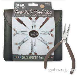 Beadsmith verktygsset - 8 verktyg, Chocolate, 1 set
