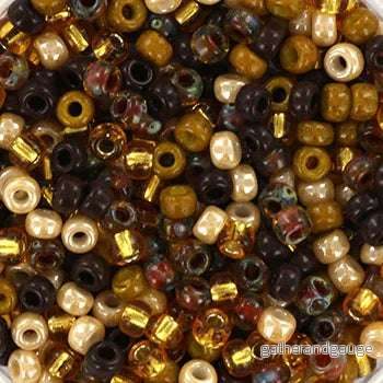 Miyuki Seed beads – Vintage Brown Mix 8/0, 10 gram Miyuki Seed beads – Vintage Brown Mix 8/0, 10 gram