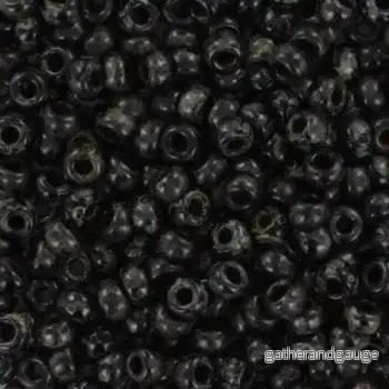Miyuki Seed Beads – Picasso Smokey Black Matte 8/0, 10 gram