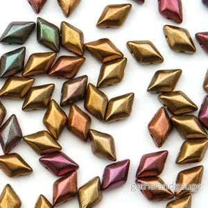 Matubo Mini Gemduo - Crystal Orange Rainbow 6x4mm, 5 gram