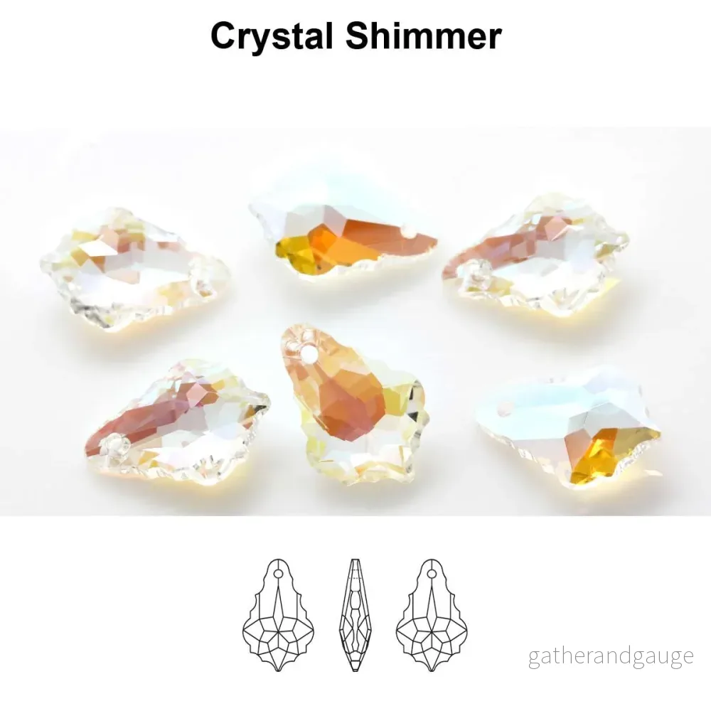 Aurea Crystals A6090 Baroque Pendant – Crystal Shimmer 30 mm, 1 styck Aurea Crystals A6090 Baroque Pendant – Crystal Shimmer 30 mm, 1 styck