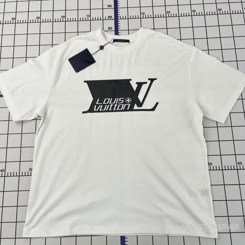 Louis Vuitton carbon logo T-shirt vit Louis Vuitton carbon logo T-shirt vit