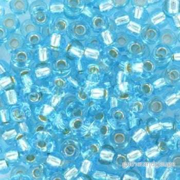 Miyuki Seed beads – Silverlined Aqua 8/0 – 10 gram
