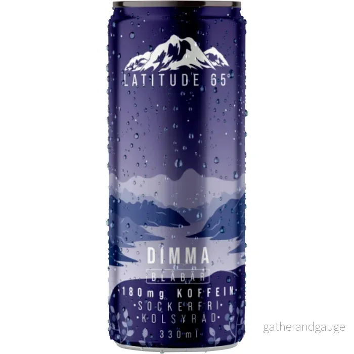 Latitude 65 Dimma Energidryck, Burk