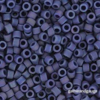 Miyuki Delica - Opaque Glazed Frosted Rainbow Navy Blue 11/0, 5 gram