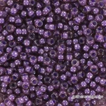 Miyuki seed beads - Fancy Lined Lavender 11/0, 10 gram