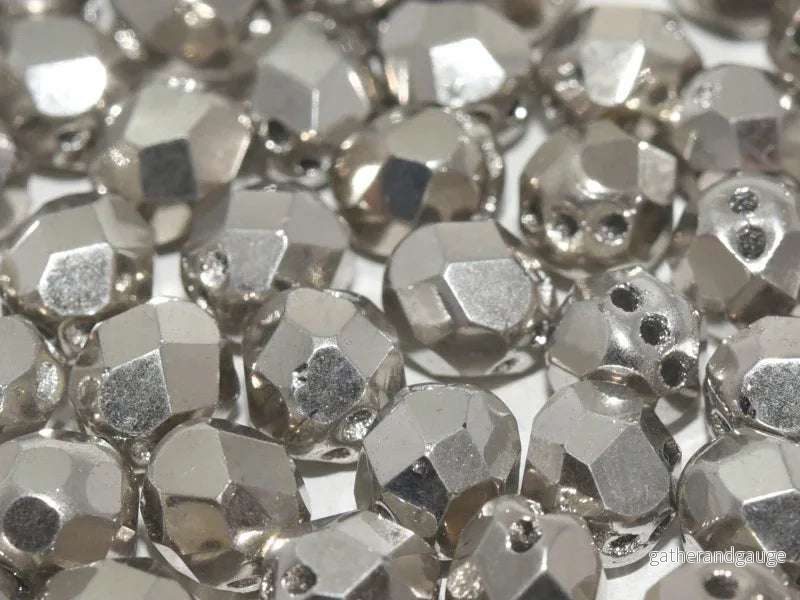 Facetterade RounTrio - Crystal Argentic Full 6mm, 20-pack