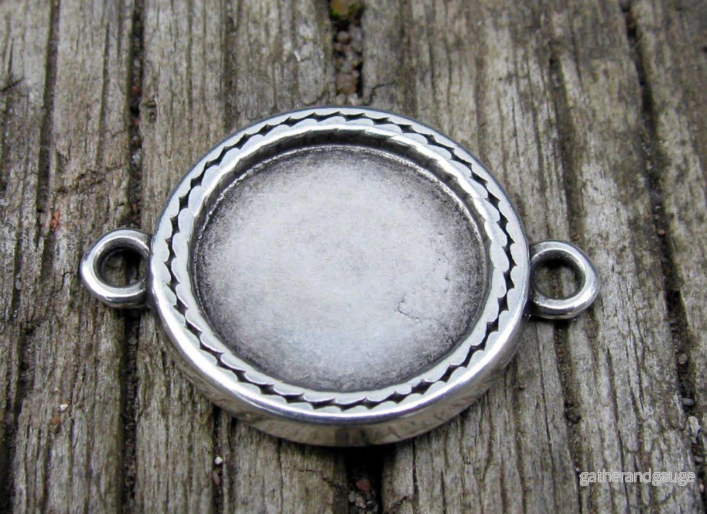 Ramberlock Connector Silverfärgad - Rund Streckram 14mm 1 styck - Bild 2