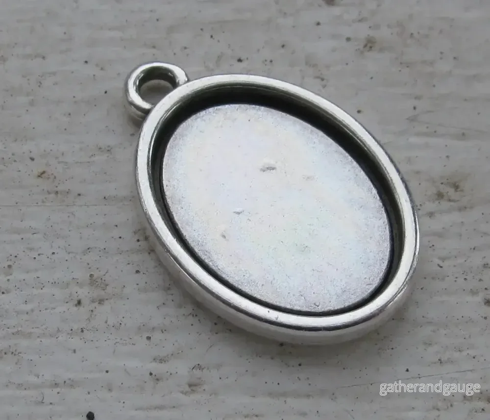 Ramberlock Silverfärgad – Oval 18x13mm, 1 styck Ramberlock Silverfärgad – Oval 18x13mm, 1 styck