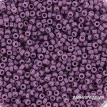 Miyuki Seed Beads - Duracoat Opaque Dark Orchid 15/0, 10 Gram