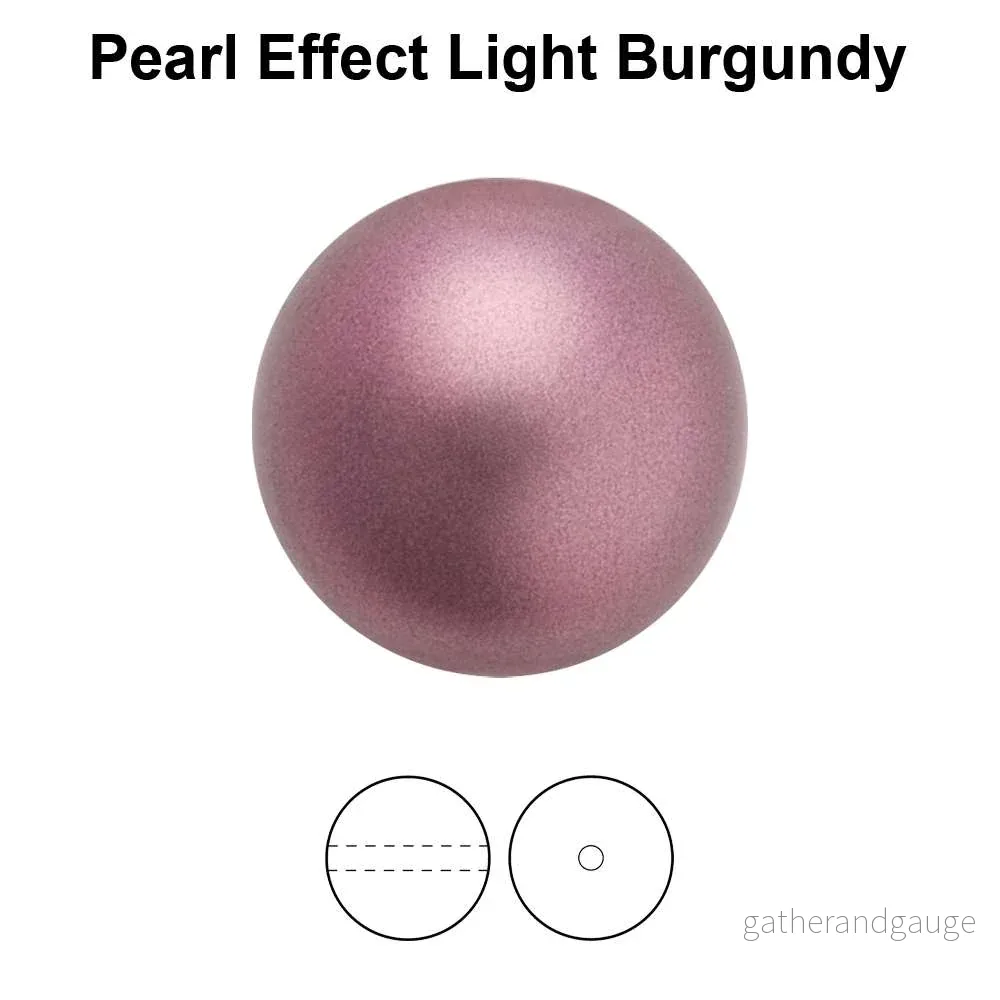 Preciosa Pearl Round – Maxima Light Burgundy 8 mm, 20- pack Preciosa Pearl Round – Maxima Light Burgundy 8 mm, 20- pack