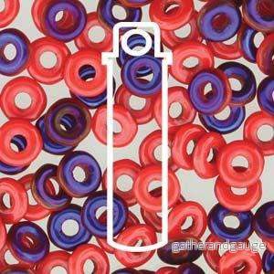 O Bead – Opaque Red Azuro, 8,1 gram