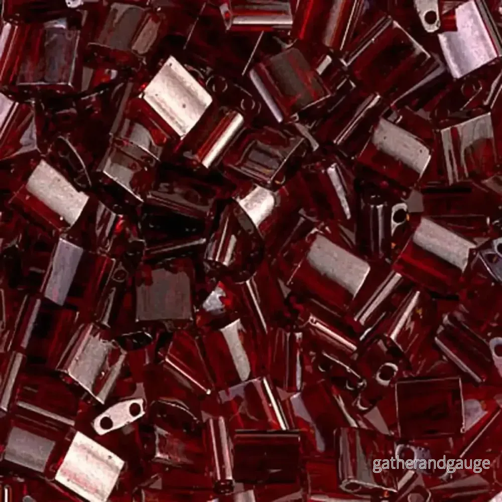 Miyuki Tila – Garnet Gold Luster 5mm 5gram Miyuki Tila – Garnet Gold Luster 5mm 5gram