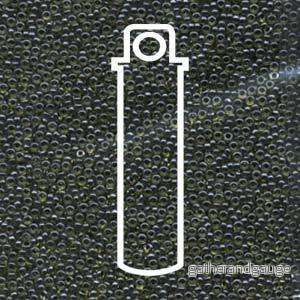 Miyuki Seed Beads - Black Lined Chartreuse 15/0, 8,2 gram