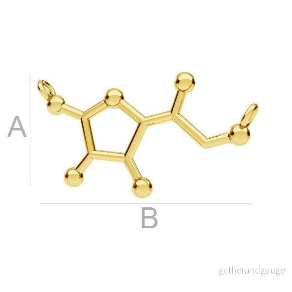 Berlock 925 Silver 24K Gold plated – Vitamin C 1 styck Berlock 925 Silver 24K Gold plated – Vitamin C 1 styck