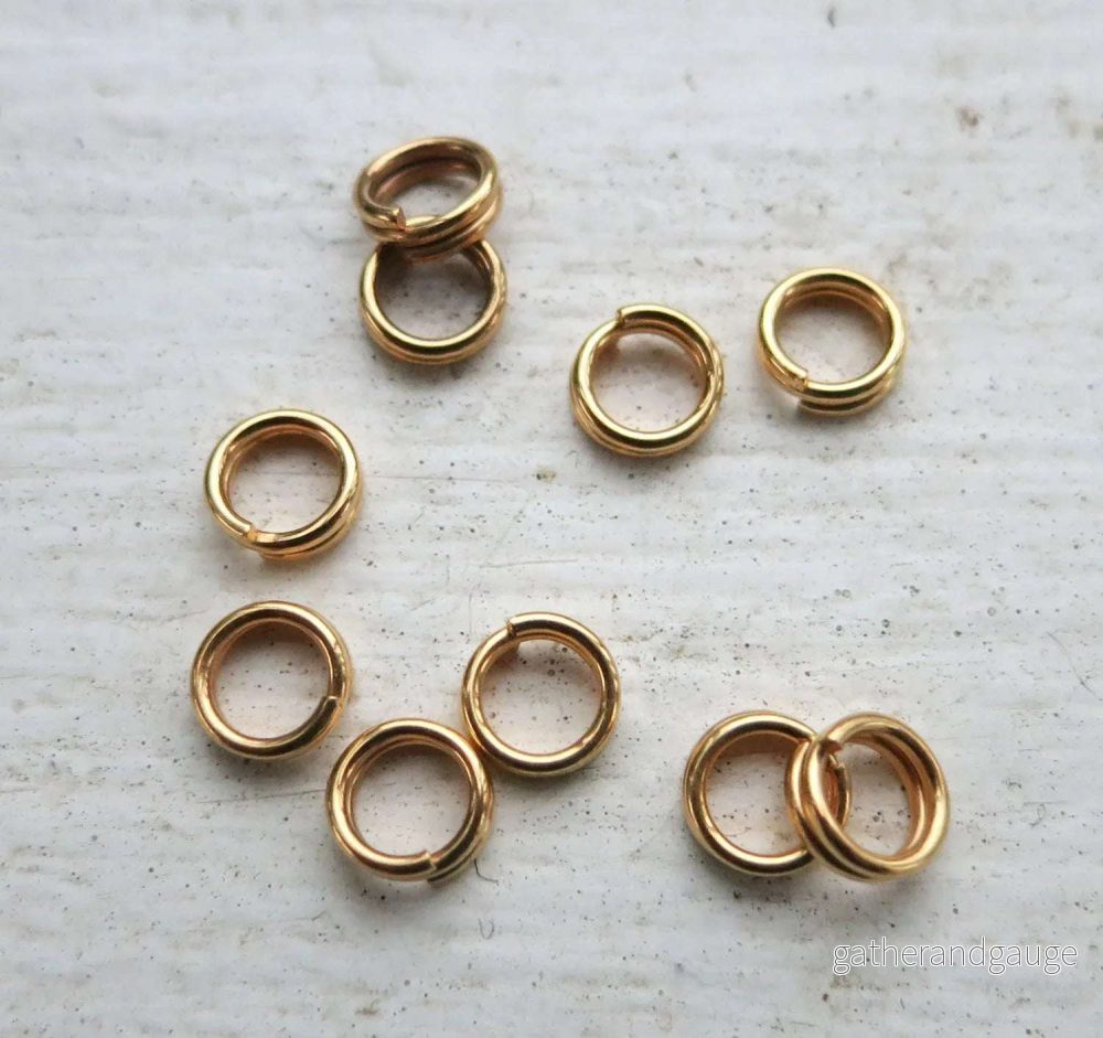 Motringar – 24K guldpläterade 5mm 10-pack
